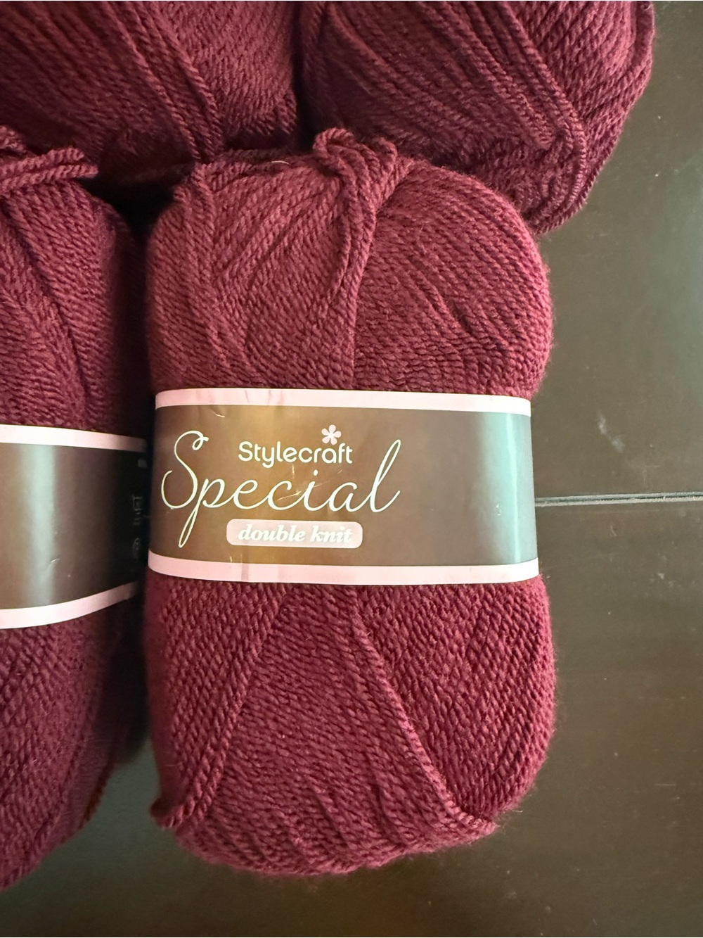 Stylecraft Special Double Knit Premium Acrylic Yarn - Burgundy -5 Skeins